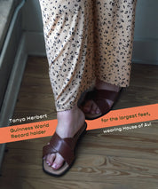 Brown Criss-Cross Sandals