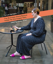 Pink Slip-on Flat Sandals