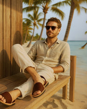 Dark Brown Unisex Sandals