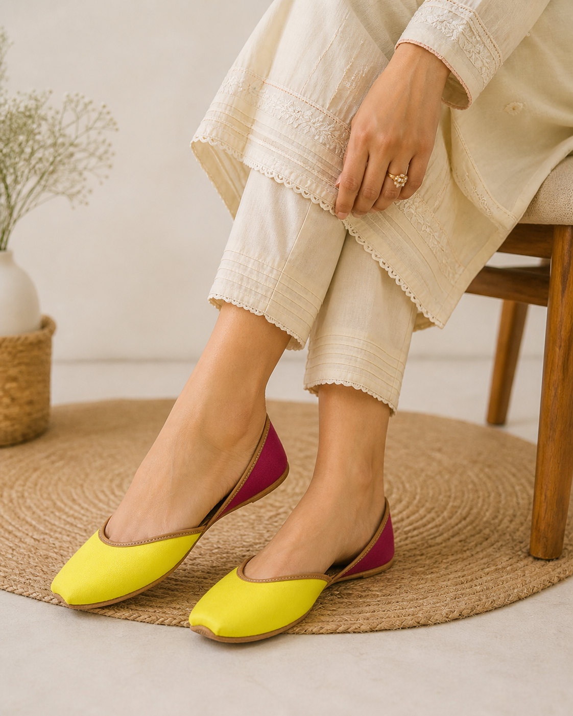 Colours Of Shigmo Jutti Genuine Leather Footwear