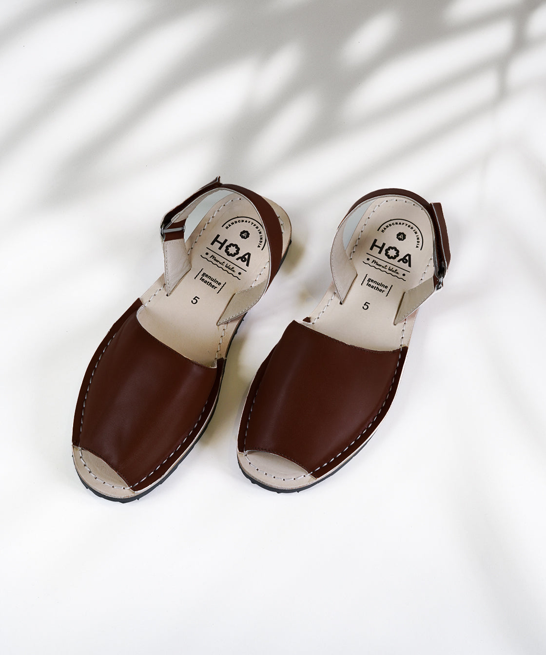 Dark Brown Unisex Sandals