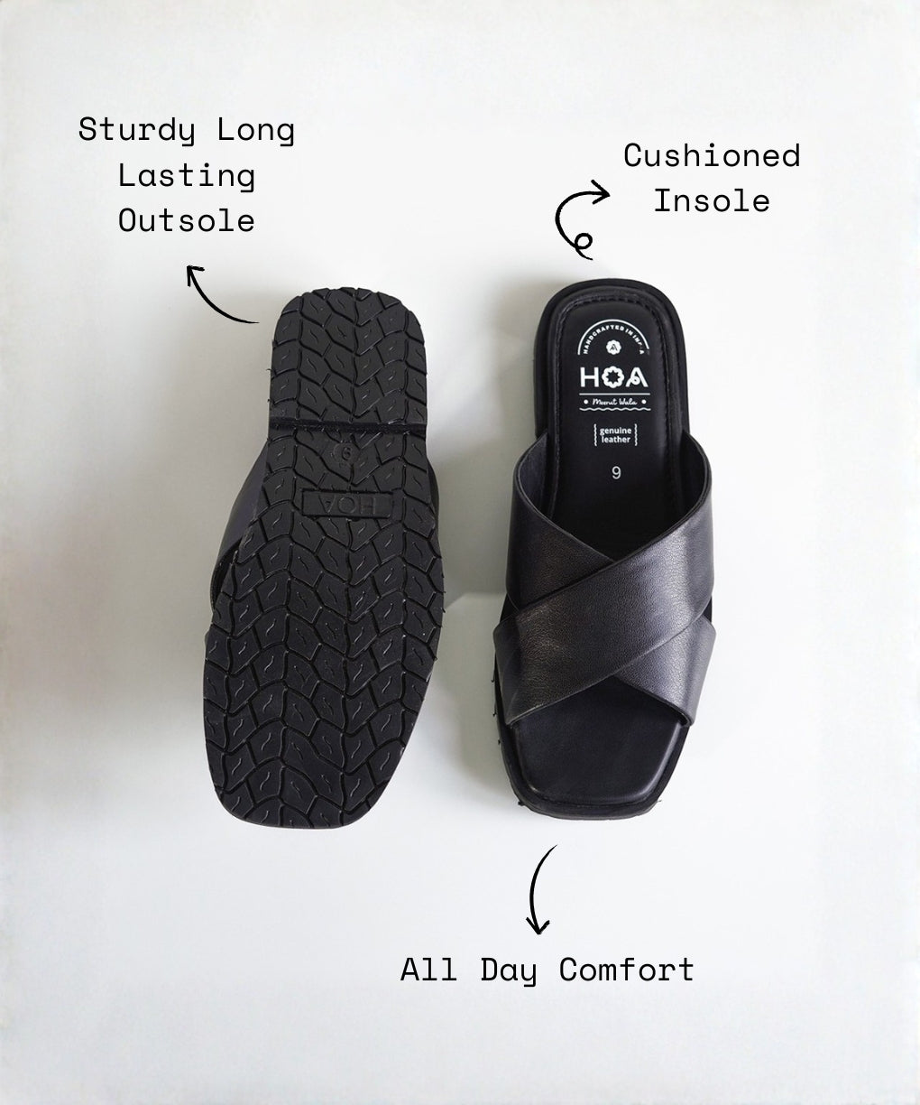 Black Criss-Cross Sandals