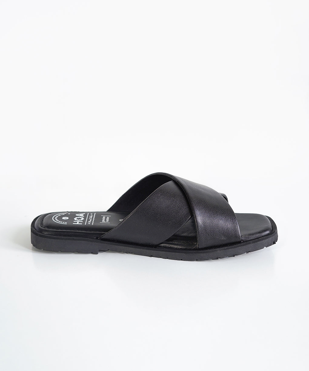 Black Criss-Cross Sandals