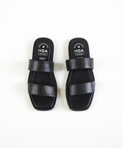 Black Double Strap Sandals