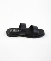 Black Double Strap Sandals