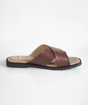 Brown Criss-Cross Sandals