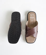 Brown Criss-Cross Sandals