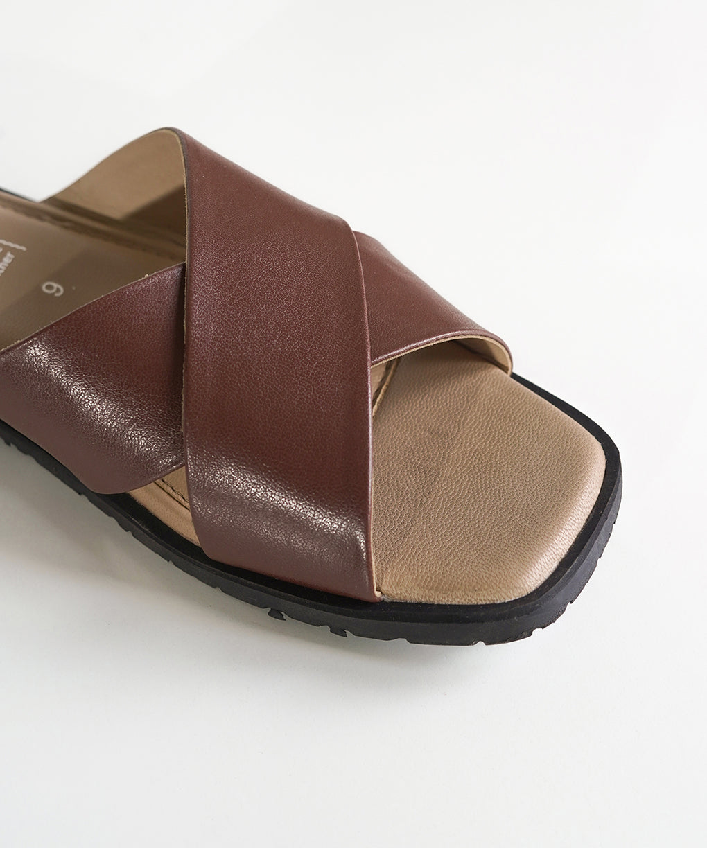 Brown Criss-Cross Sandals