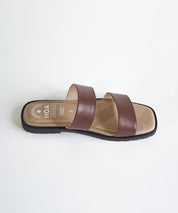 Brown Double Strap Sandals