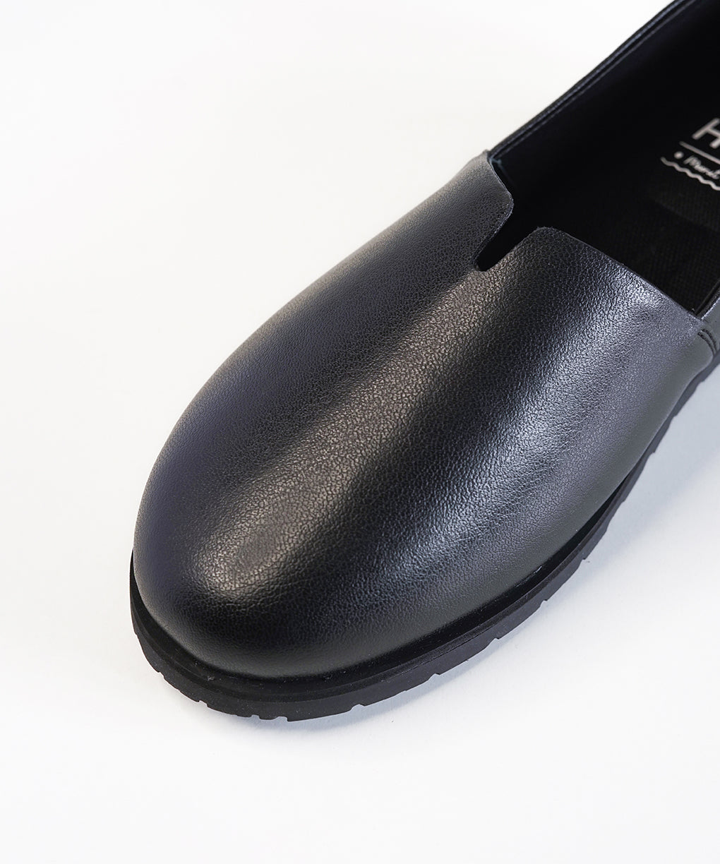 Black Leather Loafer Shoes