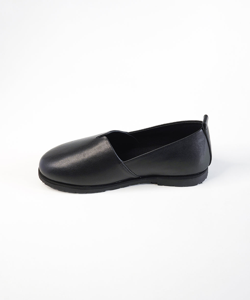 Black Leather Loafer Shoes