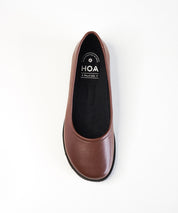 Brown Leather Ballet Flats