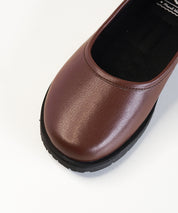Brown Leather Ballet Flats