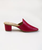 Red-Block Mules Heels