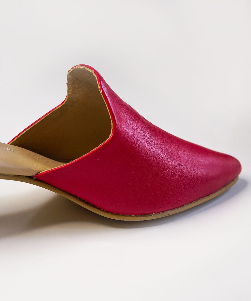 Red-Block Mules Heels