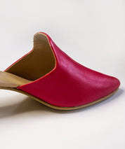 Red-Block Mules Heels