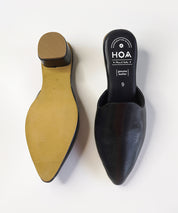 Black-Block Mules Heels