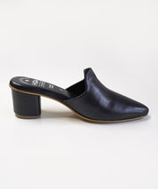 Black-Block Mules Heels