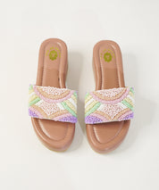 Bulbul Pastel Open Toe Wedge Sandal