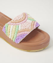 Bulbul Pastel Open Toe Wedge Sandal