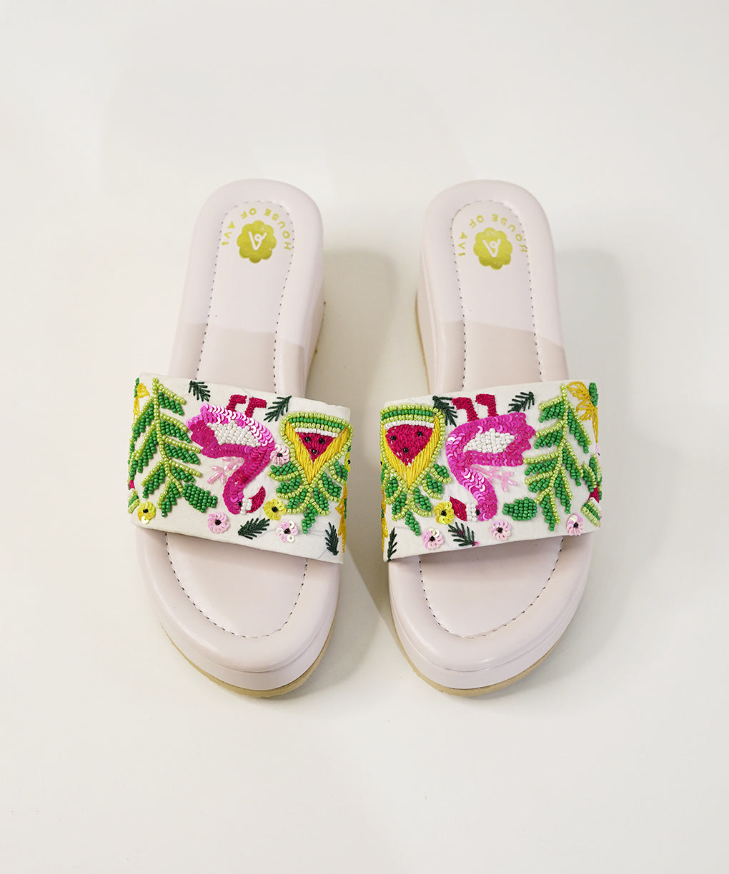 Hawa Hawai White Open Toe Wedge Sandal