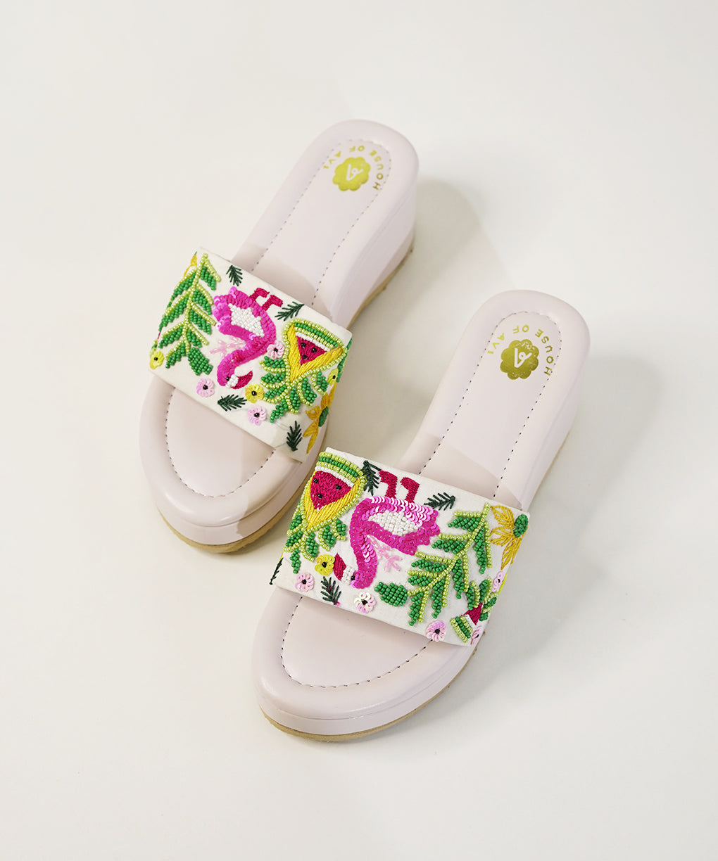 Hawa Hawai White Open Toe Wedge Sandal