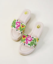 Hawa Hawai White Open Toe Wedge Sandal