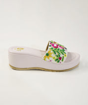 Hawa Hawai White Open Toe Wedge Sandal