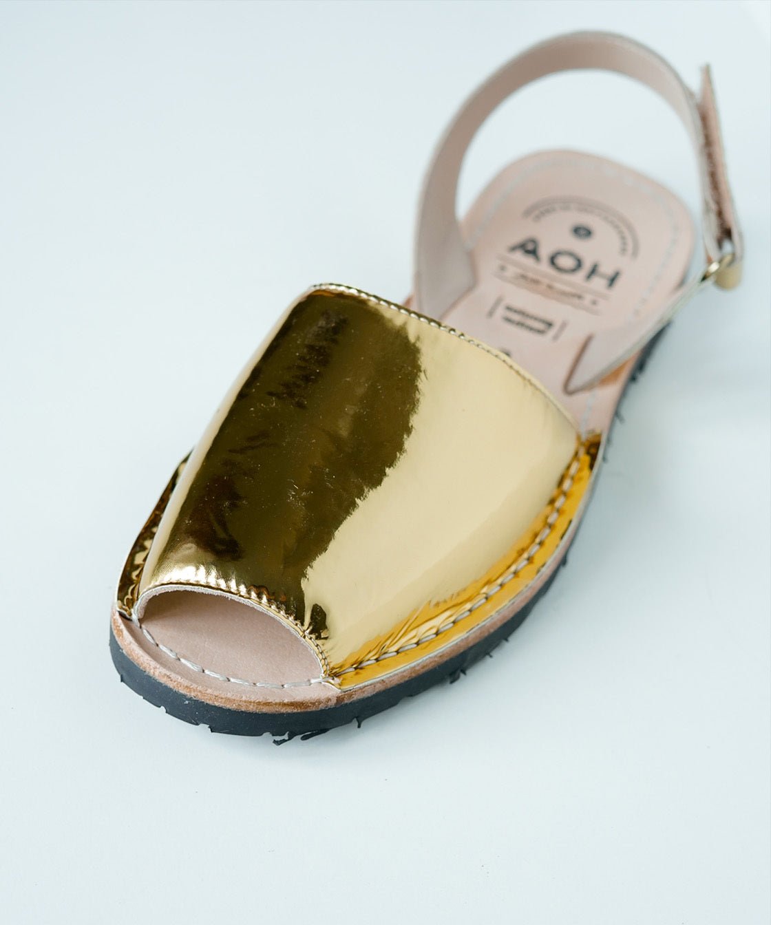 Golden Slingback Sandals