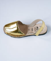 Golden Slingback Sandals