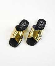 Gold Criss Cross Sandals