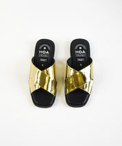 Gold Criss Cross Sandals