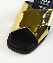 Gold Criss Cross Sandals