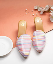 Cotton Candy Mules Heels