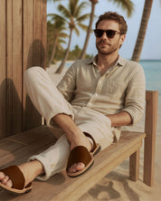 Dark Brown Unisex Sandals