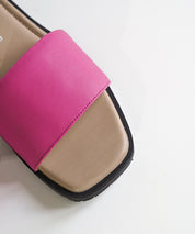 Pink Slip-on Flat Sandals