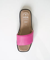 Pink Slip-on Flat Sandals
