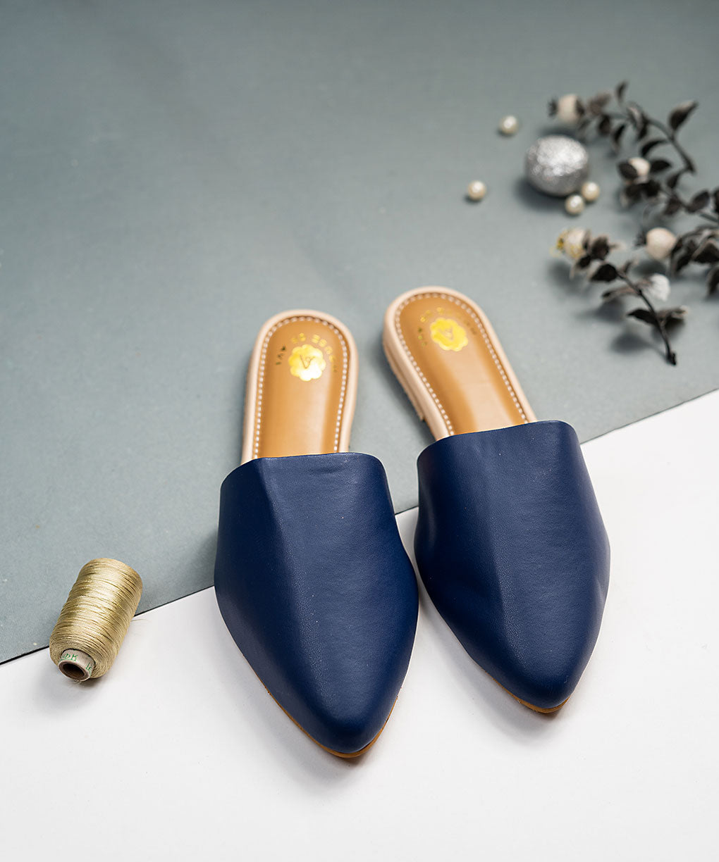 Midnight Majesty Flat Mules