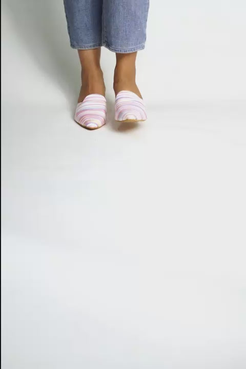 Cotton Candy Mules Heels