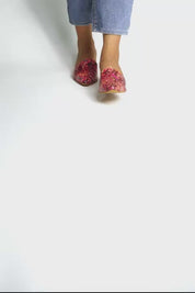 Pink Panache Mules Heels